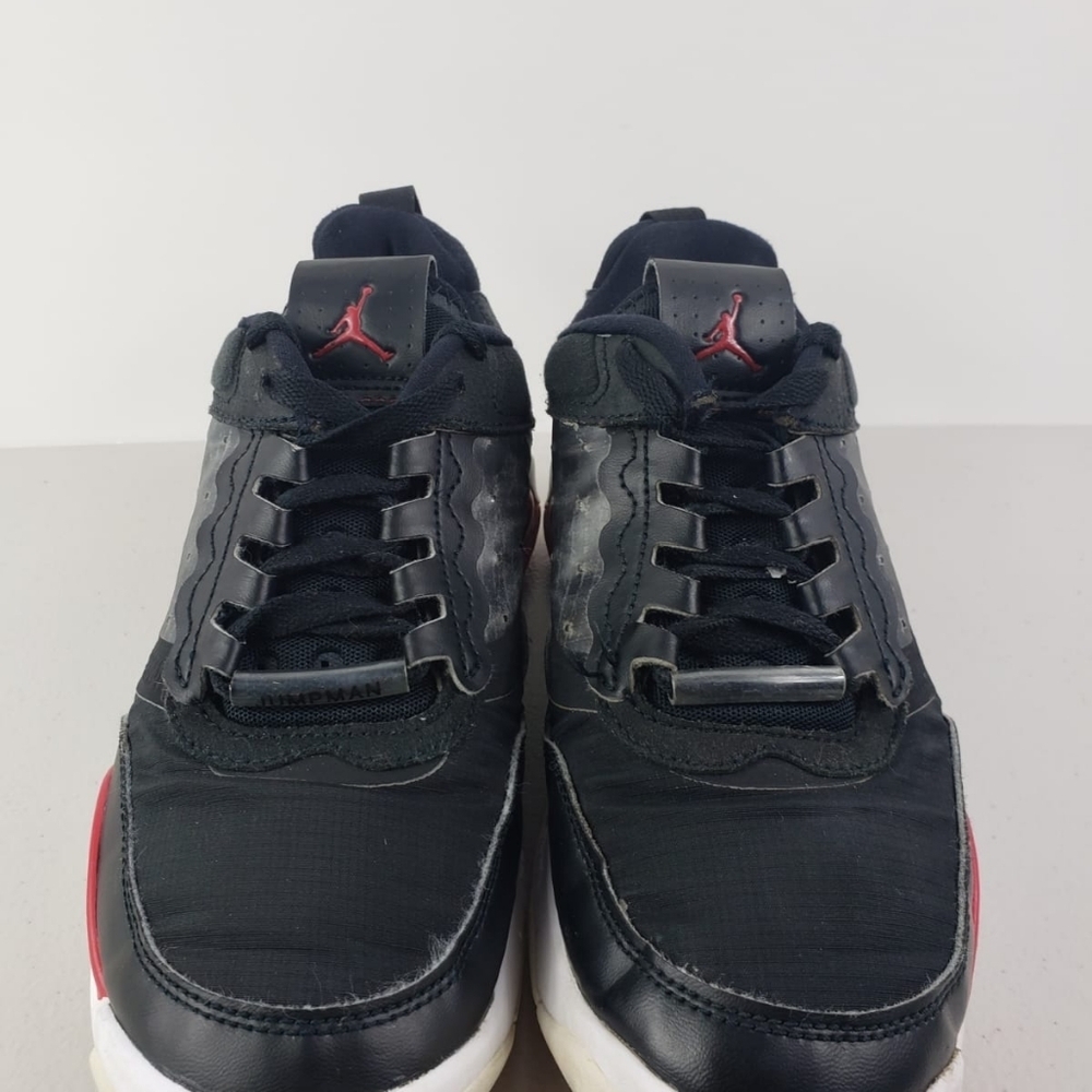 NIKE JORDAN AIR MAX 200 BLACK/GYM RED-WHITE (GS) Sz 5Y - Picture 10 of 11